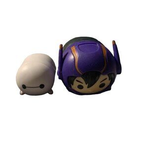 TSUM TSUM Vinyl Baymax White & Hiro Hamada Purple Collectible Figures Set
